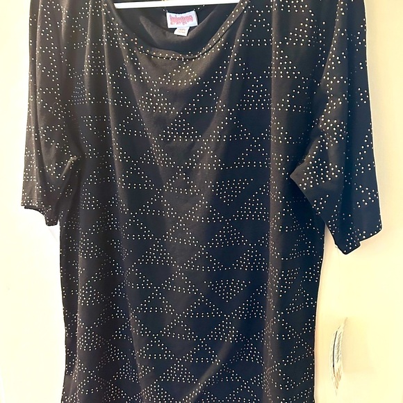 Black with gold stud shirt for women x3 - Picture 1 of 4